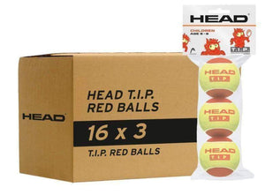 HEAD T.I.P RED - 16 Packs de 3 Pelotas